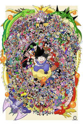 Every Dragon Ball Character Collage