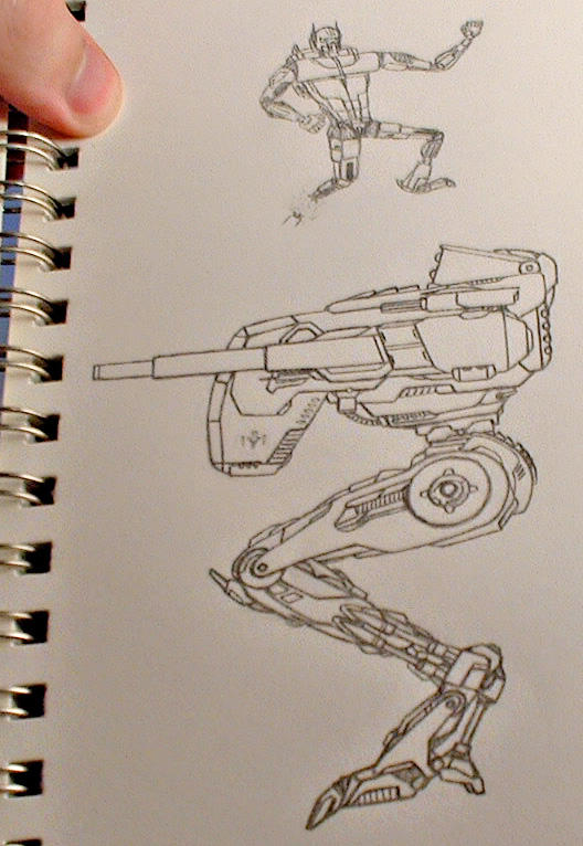 Mech Concept Drawing by DXBigD on DeviantArt