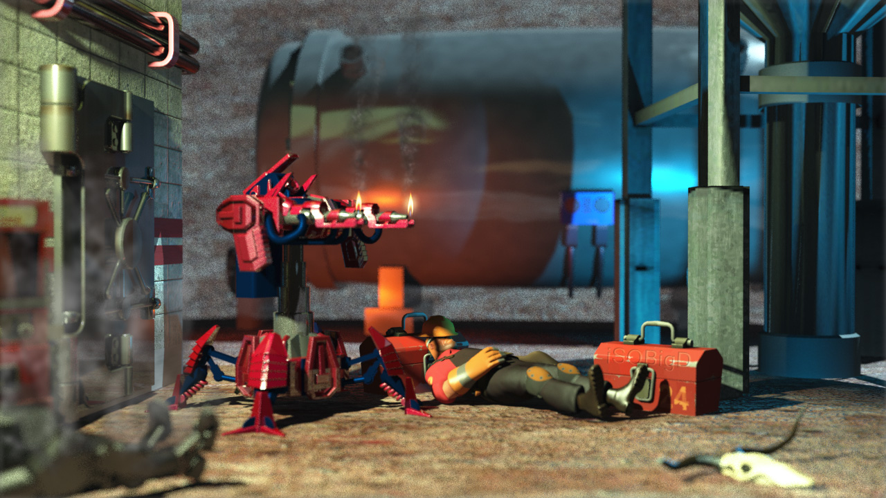 Team Fortress 2 Level 3 Fire Sentry By Dxbigd On Deviantart