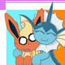 Flareon and Vaporeon