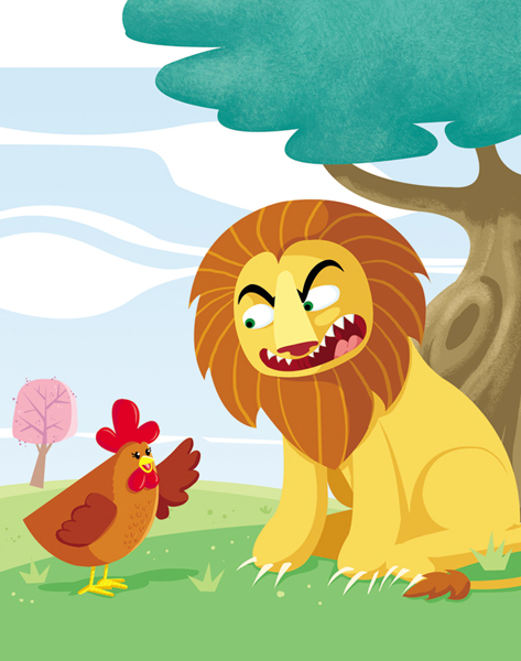 Lion and Chicken