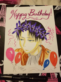 Levi Ackerman Birthday Card