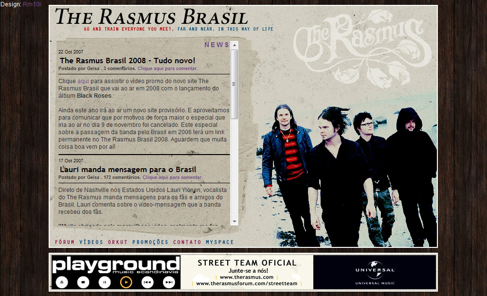 The Rasmus Brasil