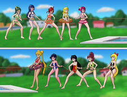 2021MAR15A Tug War: Precure Smile vs Sailor Moon