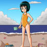 Alicia at the beach