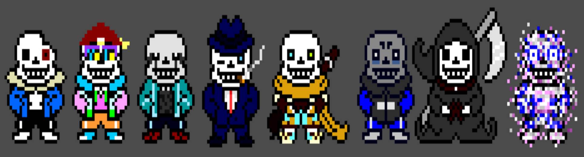 Blue orange sans v2 pixel art