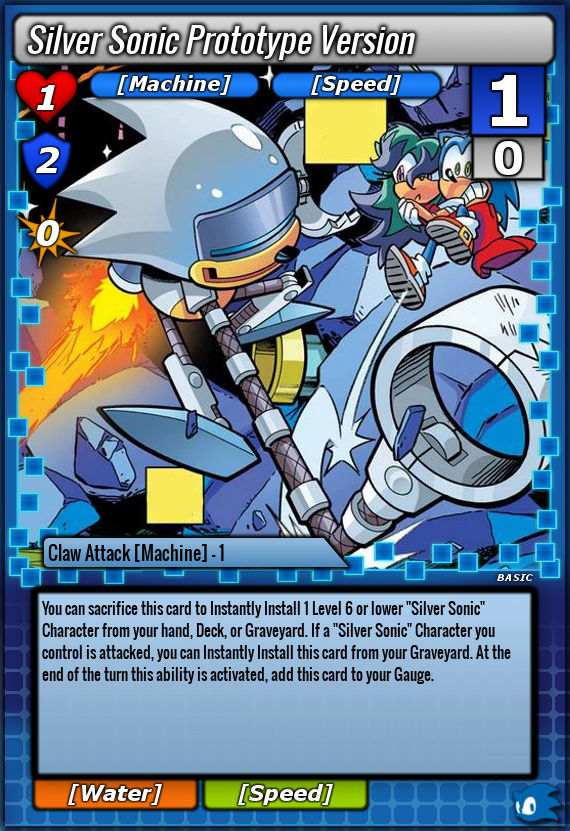 Silver Sonic Prototype Version (Basic) by Cross-X-Card on DeviantArt
