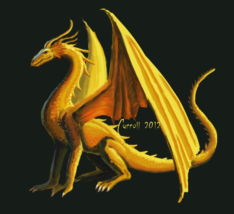 Gold dragon by NetRaptor on DeviantArt