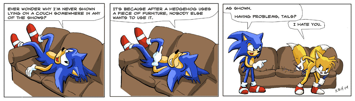 Hedgehogs and furniture