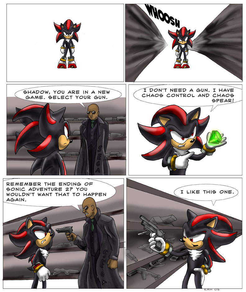 How Shadow got a gun by NetRaptor on DeviantArt