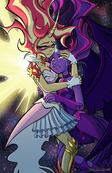 Daydream Shimmer and Midnight Sparkle