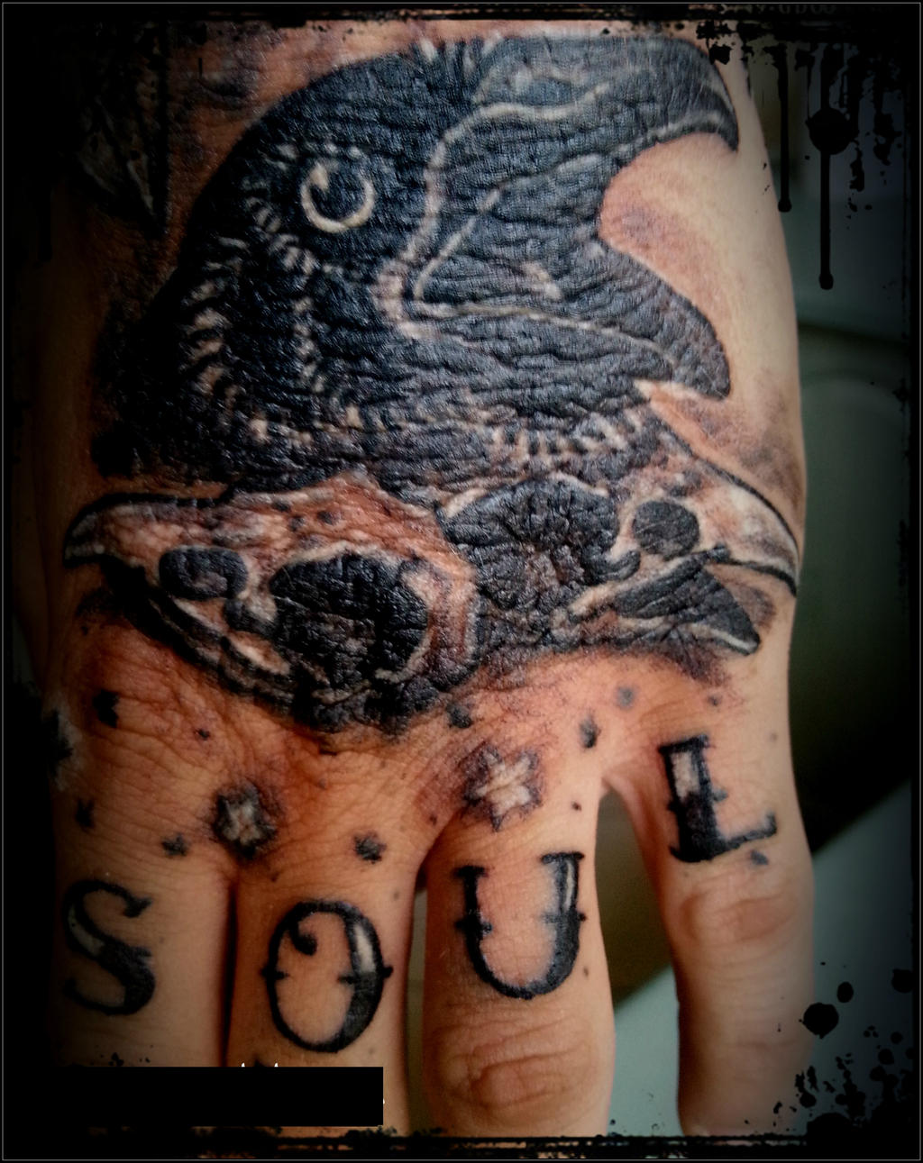 Raven, Hand tattoo by ciahoss2 on DeviantArt