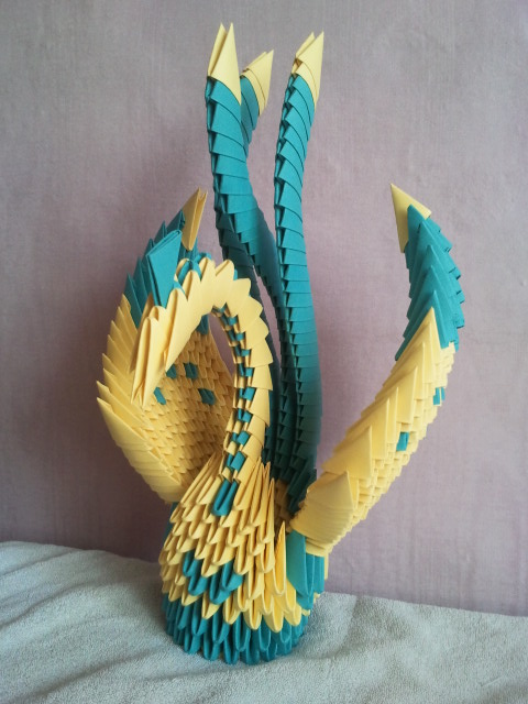 origami bird 3D