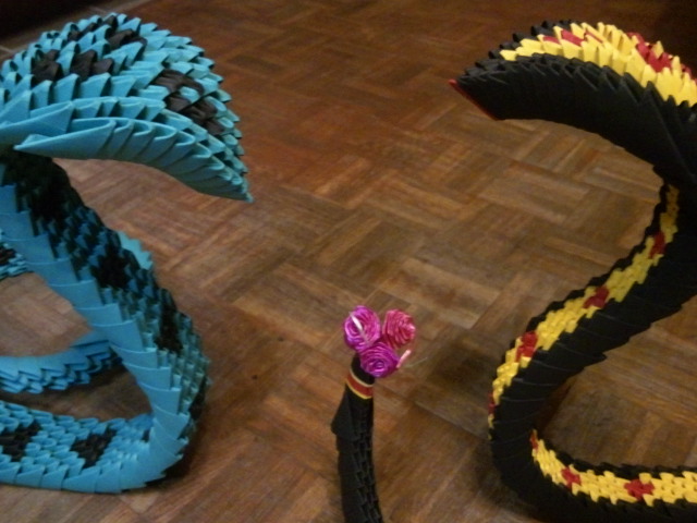 origami cobra 3D