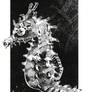 pen and ink sea horse