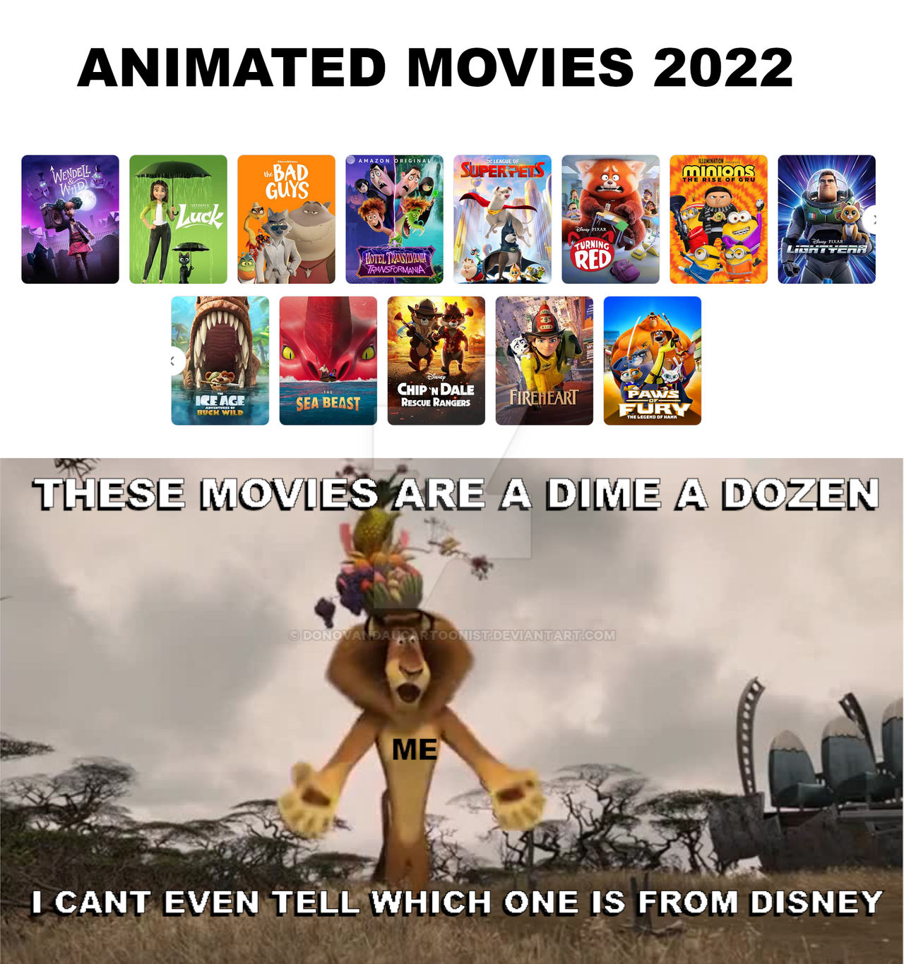 My thoughts on Animated Movies 2022 by DonovanDauCartoonist on DeviantArt