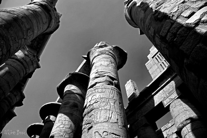 Pillars in Karnak Temple