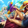 Pool Party Miss Fortune Splash Art