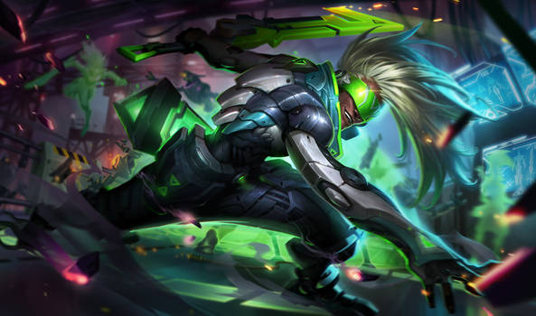 League Of Legends PROJECT: Ekko Splash Art