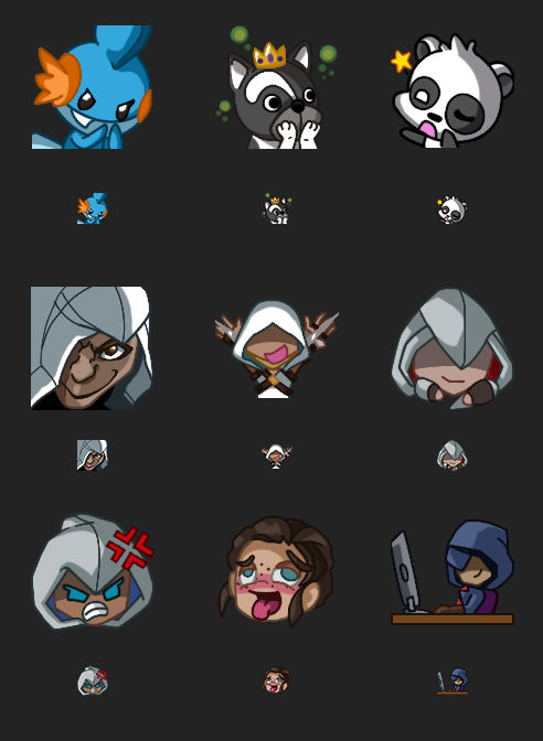 Assassin Creed and CUTE emotes! by ladyz0e on DeviantArt