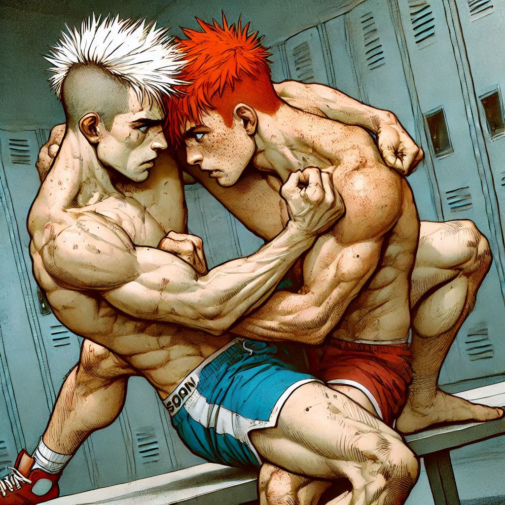 Fight Vs Locker Locker room fight-15 by fight-chel on DeviantArt
