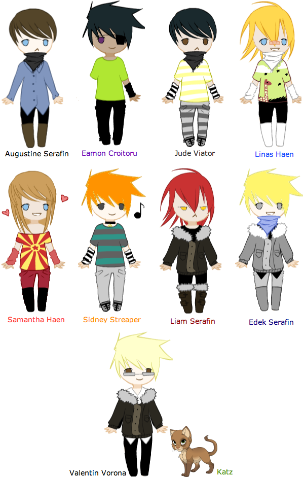 Character Chibis by Arvicitox on DeviantArt