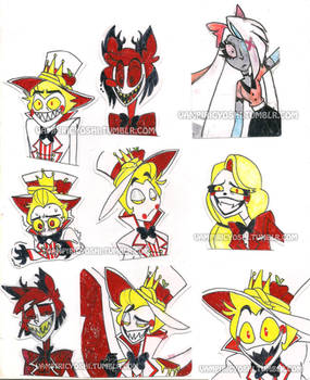 Hazbin Stickers Series 1(?)