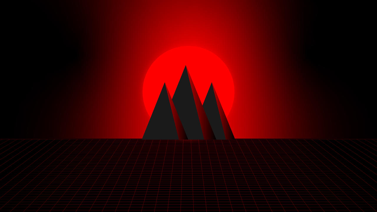 Desktop wallpaper red synthwave hd//4k//8k by jorgehardt on DeviantArt