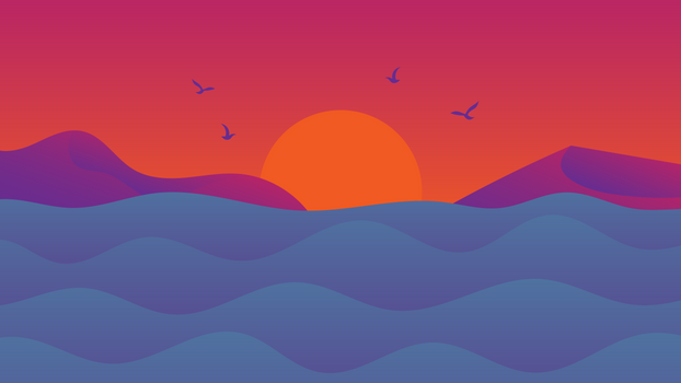 Background Wallpaper 4k 8K - Ocean Sunset