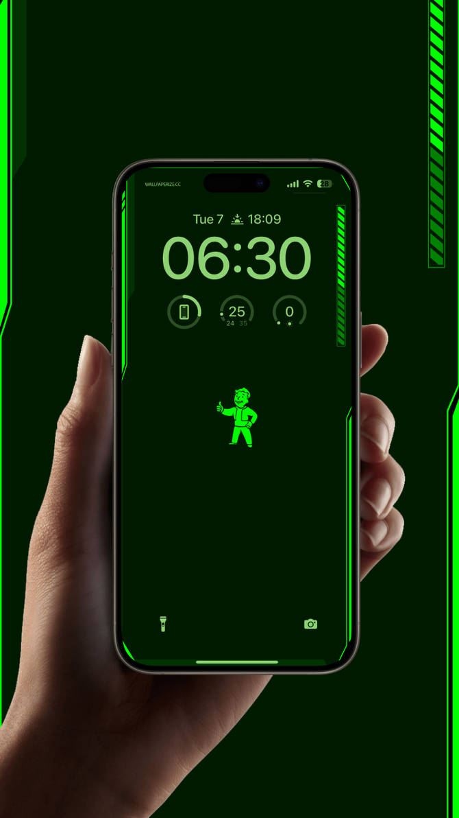 Pip-Boy device interface lockscreen wallpaper for by jorgehardt on ...