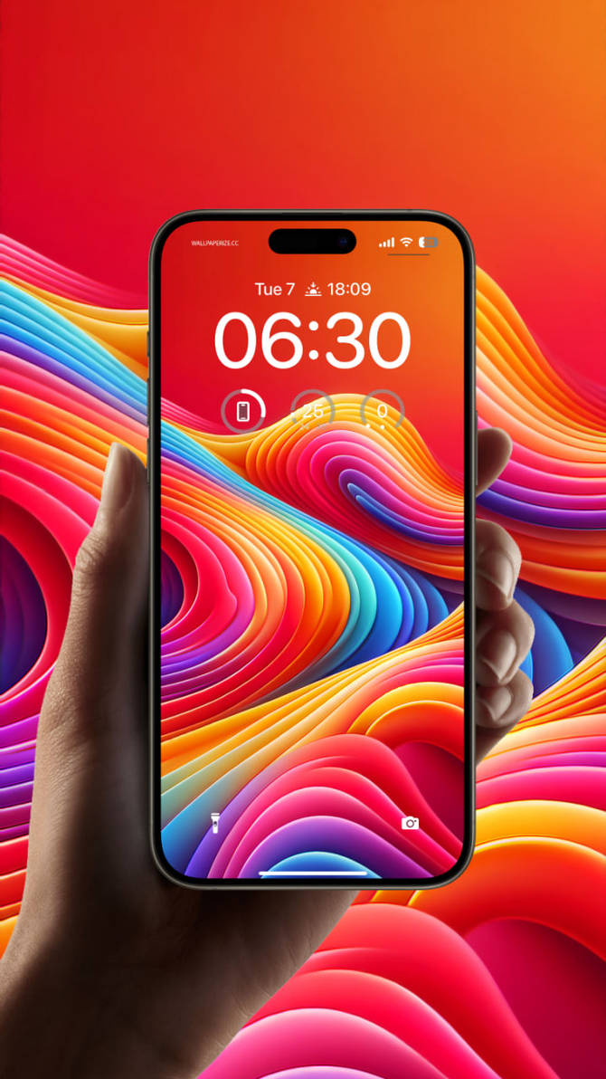 Colorful iOS 18 Concept Wallpaper by jorgehardt on DeviantArt