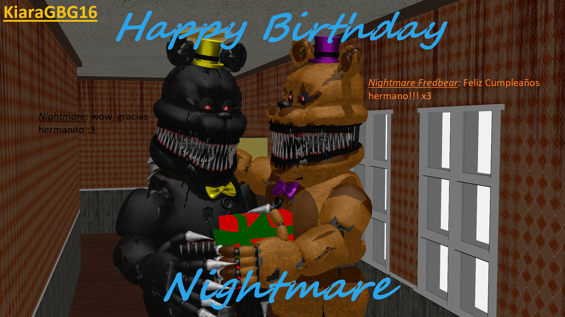 Fnaf Five Nights At Freddy's Nightmare Fredbear Children's Party