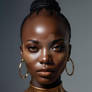 Ebony Woman Portrait Series