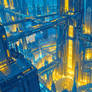 Aurora Sky City Futuristic Towers