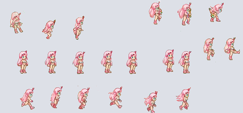 Some sprites from Athena Full Throttle by Giulio23