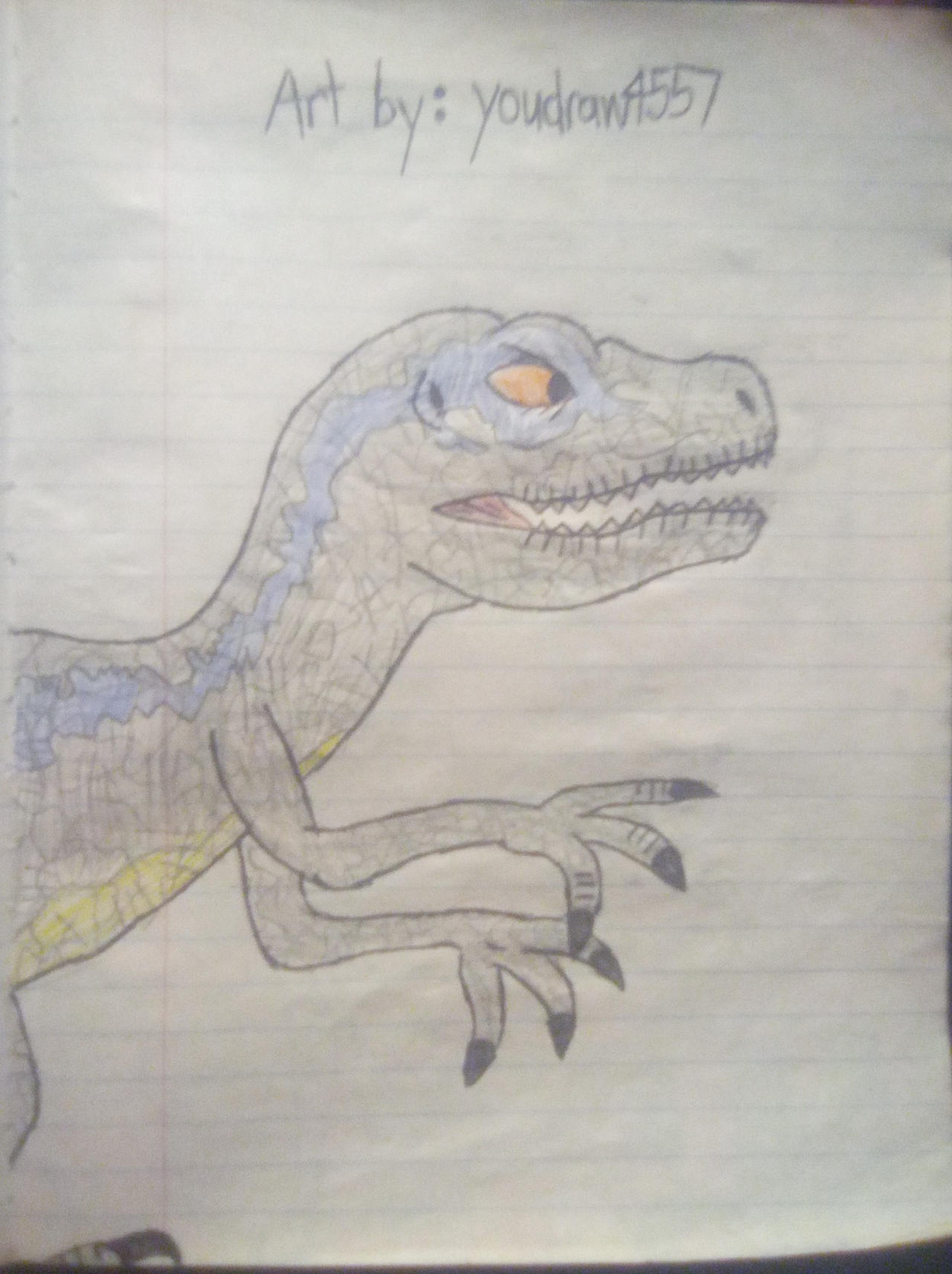 Raptor Blue by youdraw4557 on DeviantArt