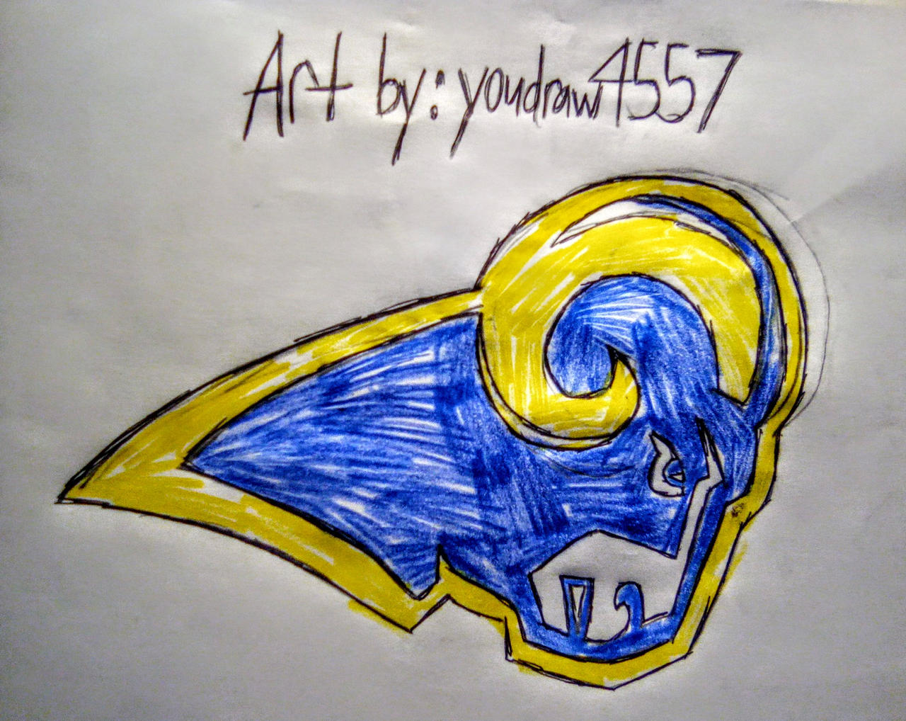 St. Louis Rams Logo by youdraw4557 on DeviantArt