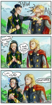 Loki Breaks His Wrist Oh Thors Face