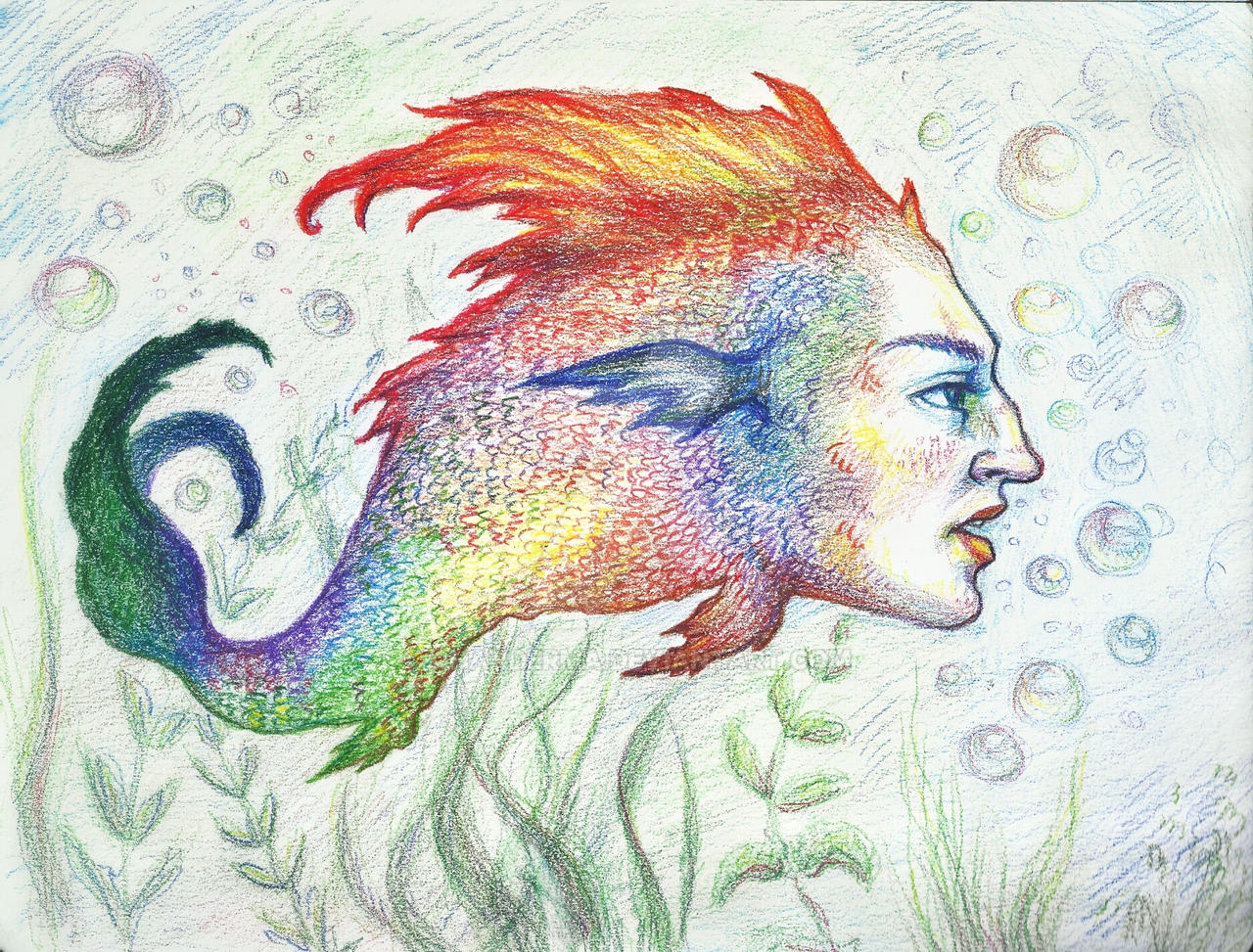 Fish with human face by chanderma on DeviantArt