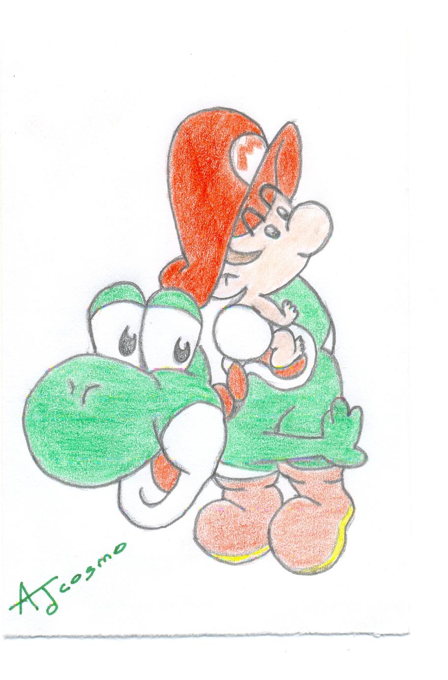 Yoshi and Baby Mario