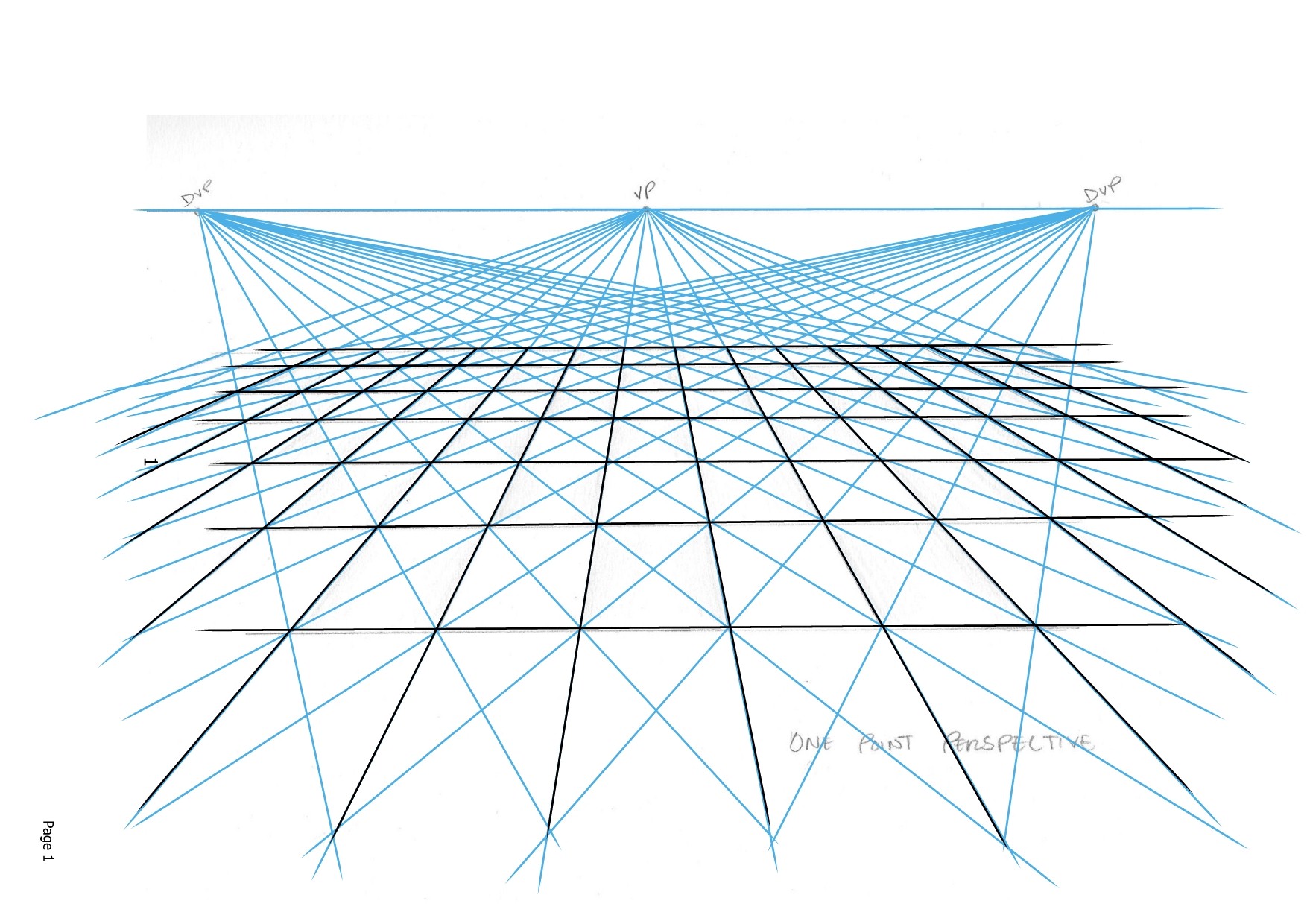 Сетка для рисования перспективы