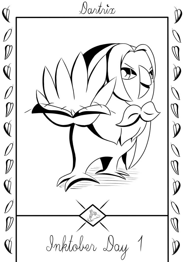 Inktober Day 1: Dartrix by Steve-does-art