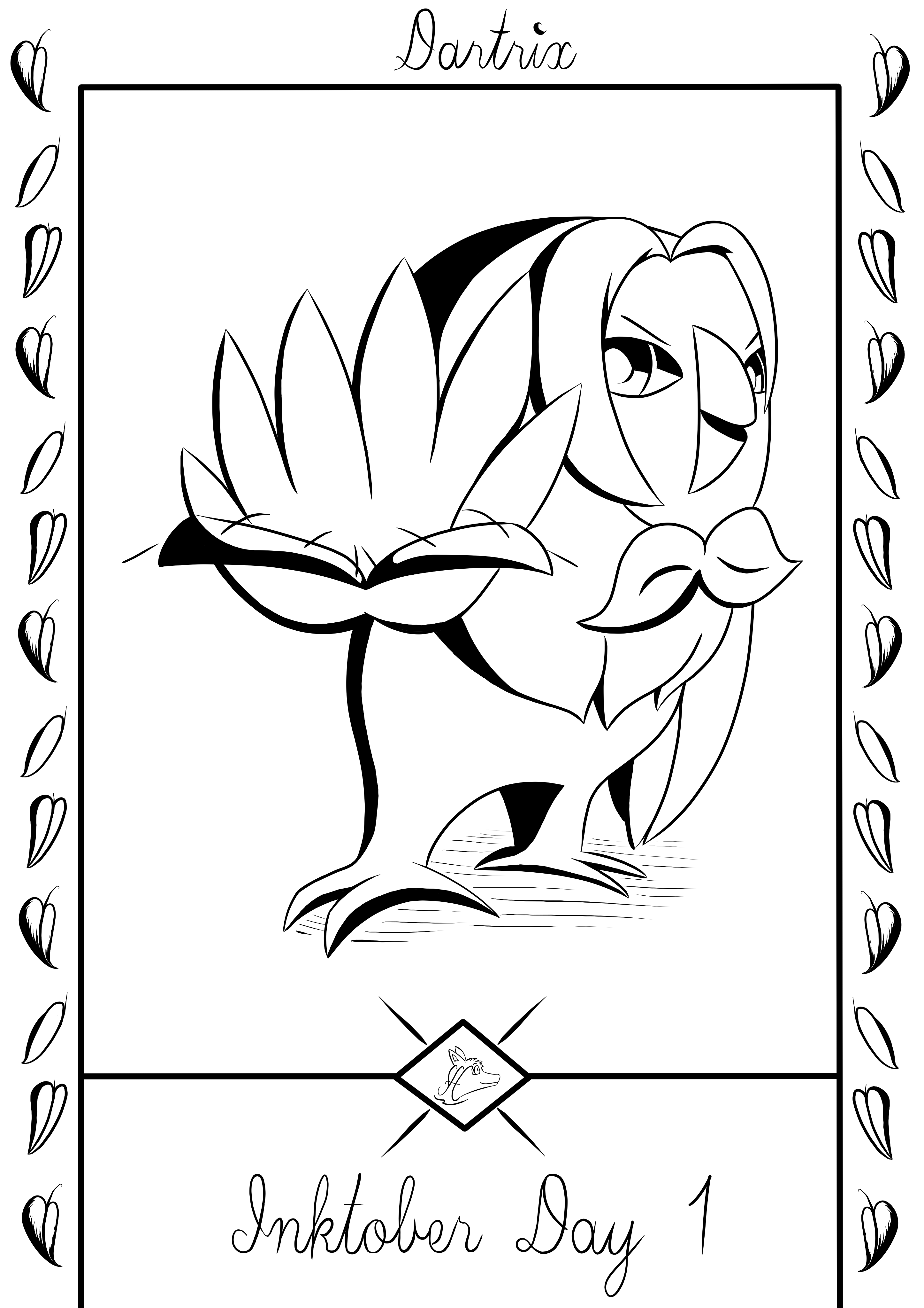 Inktober Day 1: Dartrix