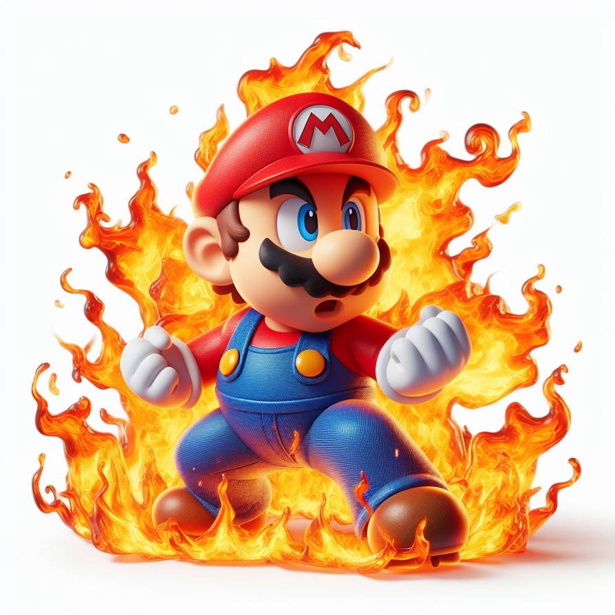 Firey Notes Mario Fire Mario by BlqckHeart on DeviantArt
