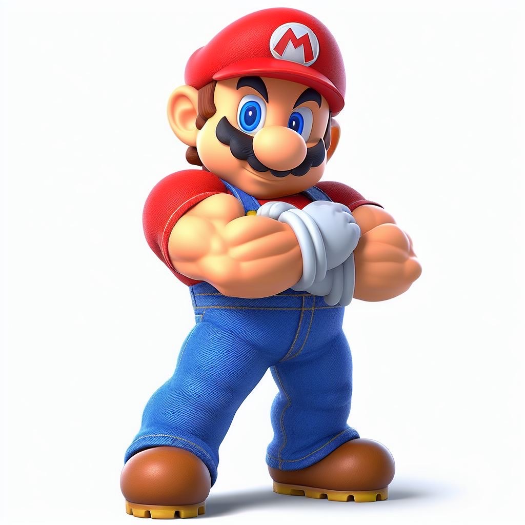 Buff Mario by BlqckHeart on DeviantArt