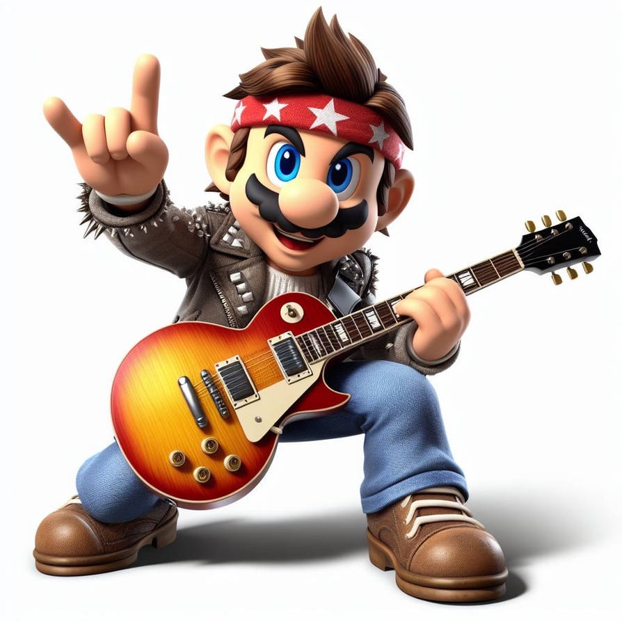 Rockstar Mario by BlqckHeart on DeviantArt