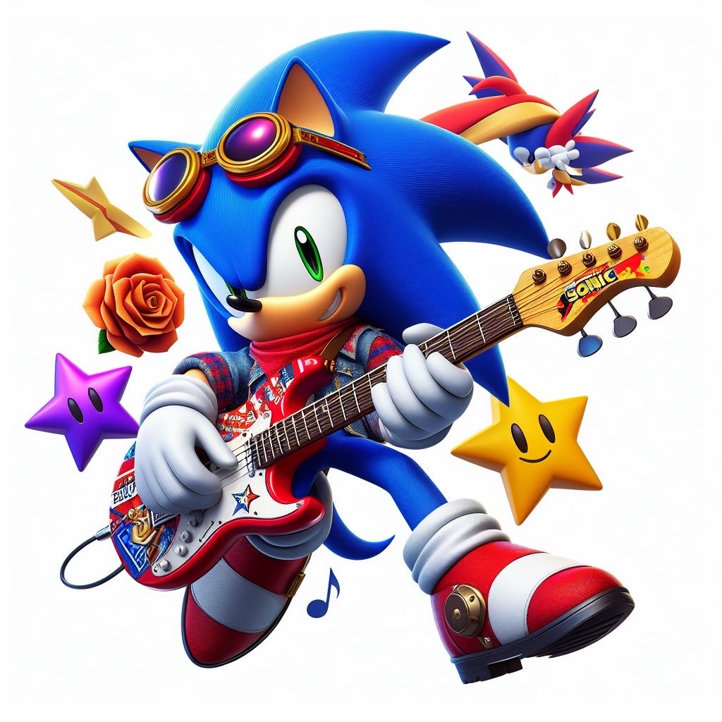 Sonic Rocker Rockstar Sonic by BlqckHeart on DeviantArt