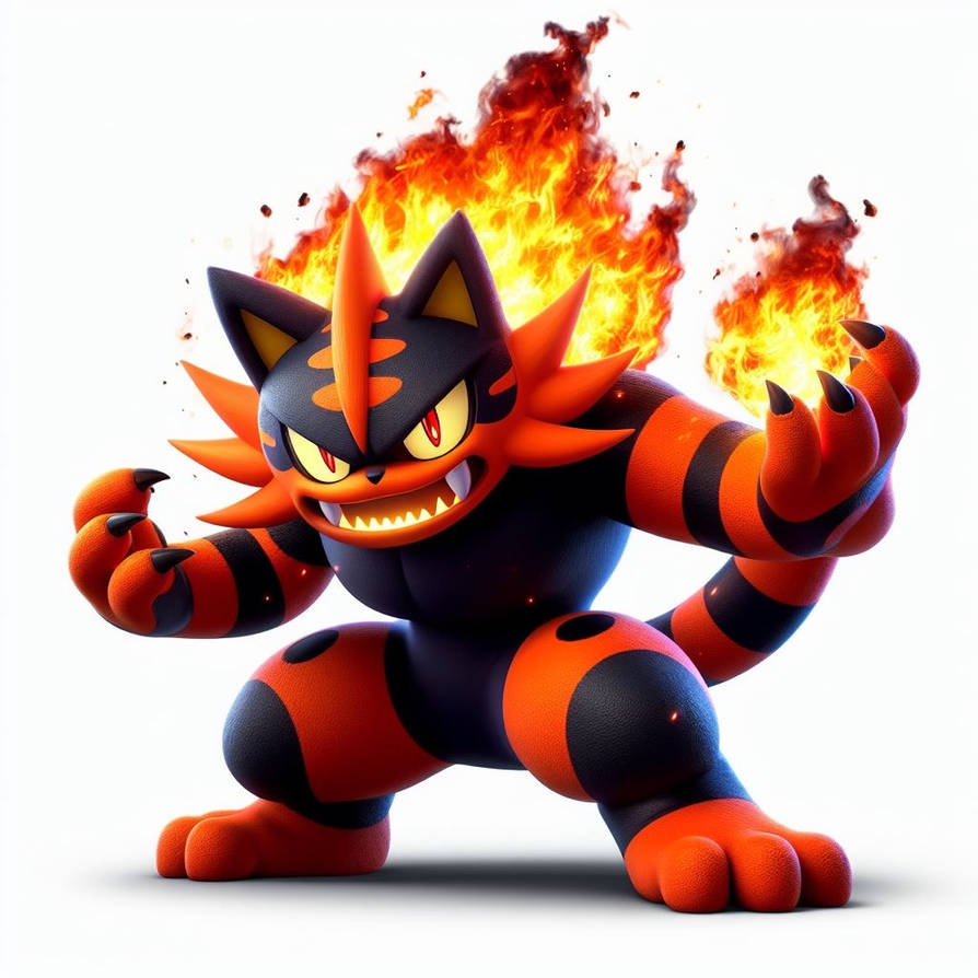 Pink Ink Incineroar Incineroar by BlqckHeart on DeviantArt
