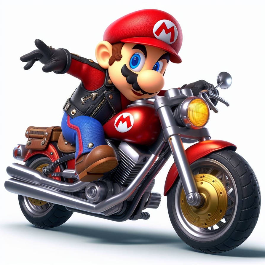 Mario Headless Rider Biker Mario by BlqckHeart on DeviantArt