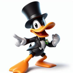 Tuxedo Daffy Duck